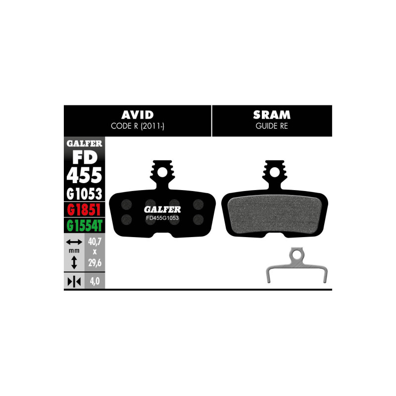 GALFER klocki hamulcowe Sram Code 2011+ / Guide RE / Code RSC